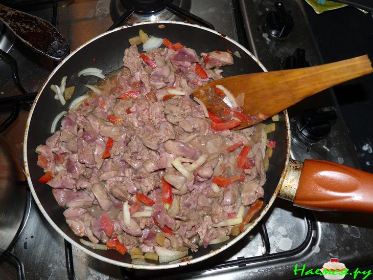 Куриная печенка по-тайски