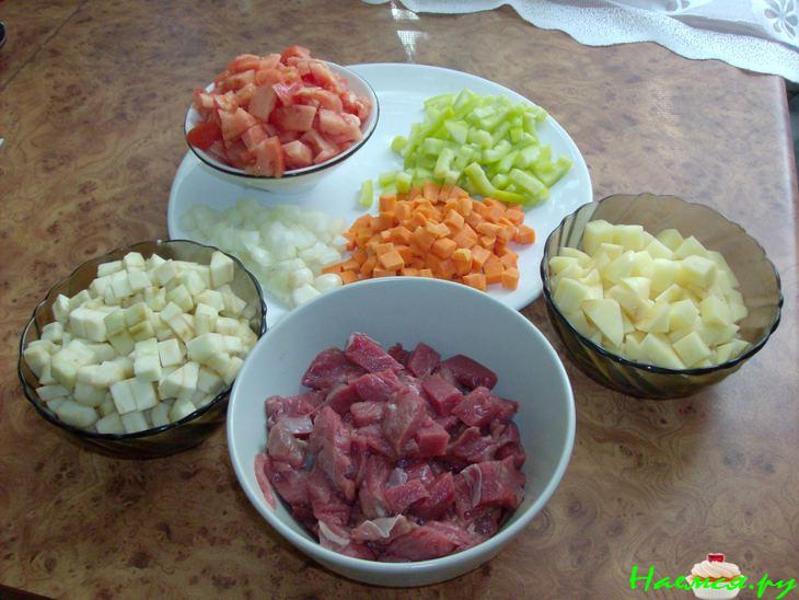 Лагман со спагетти