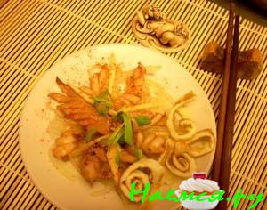 Кальмар с маринованным имбирём