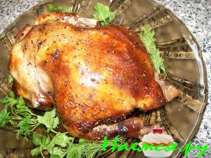 Курочка с лимоном в соевом соусе с красным вином