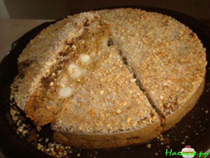 Кофейный пирог с грушей