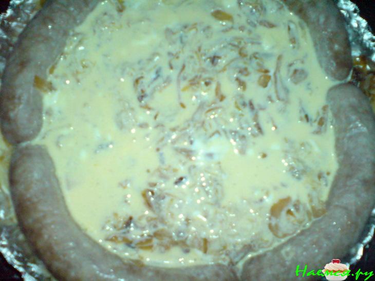 Торт закусочный из охотничьих колбасок Торт закусочный из охотничьих колбасок