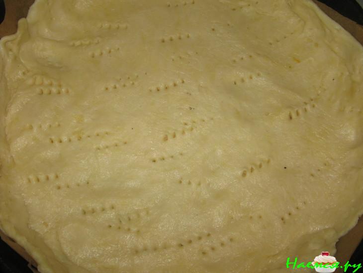 Киш с рисом и салями