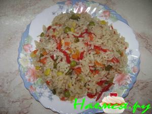 Рис гарнирный по-гречески