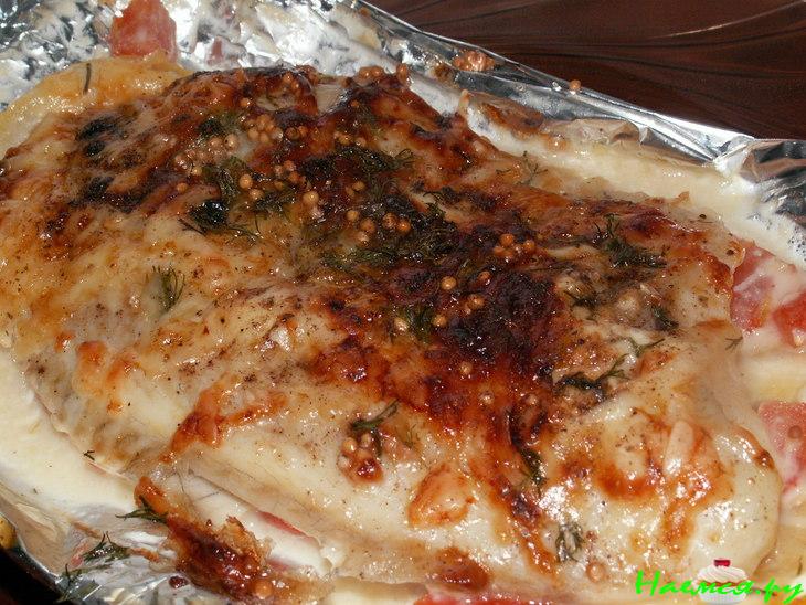 Телапия в медово-горчичном маринаде