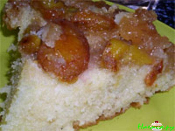 Перевернутый сливовый пирог