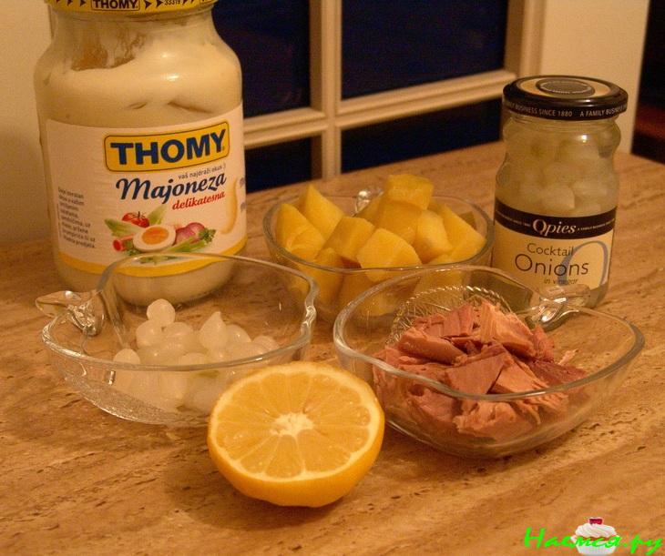 Салат из тунца консервированного в масле