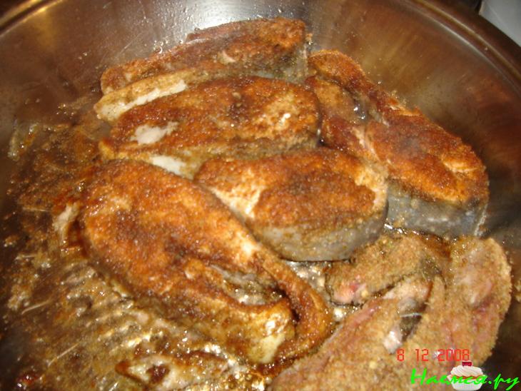 Горбуша в панировке