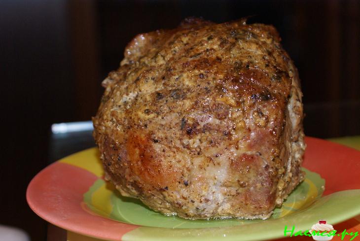 Буженина в горчично-чесночном маринаде