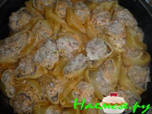 Фаршированные ракушки со сливками и травами