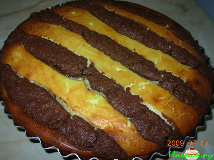 Творожный пирог "Полосатик"