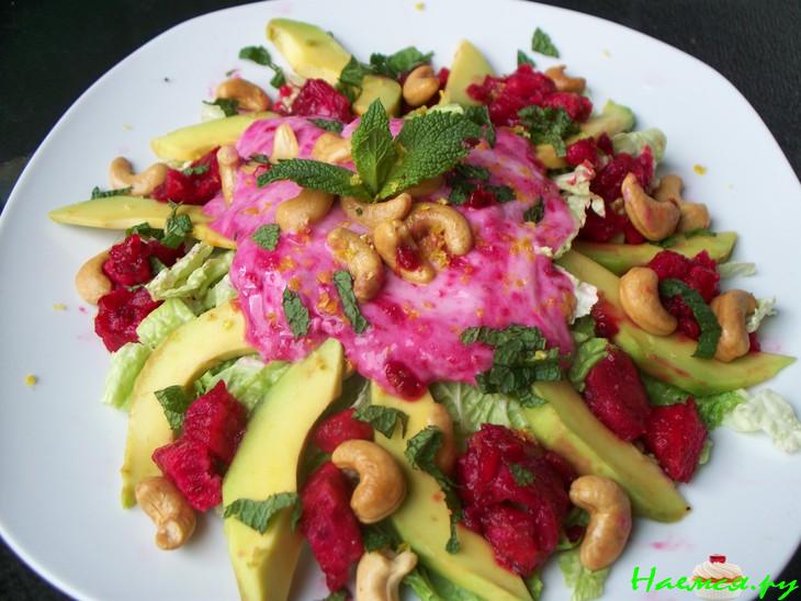 Салат фруктовый с кактусовой грушей!