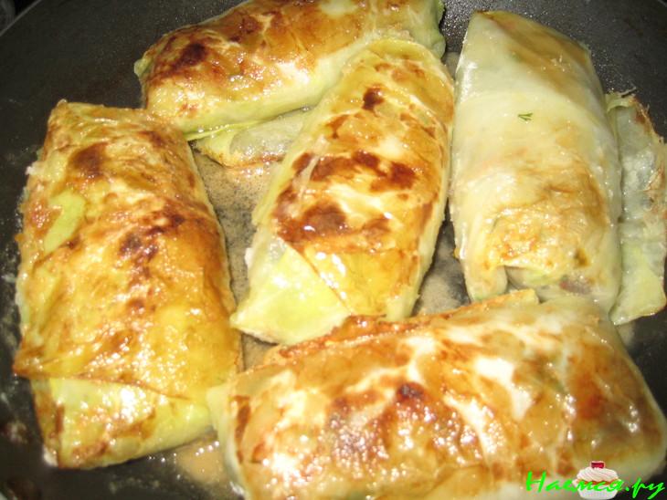 Постные голубцы с шампиньонами