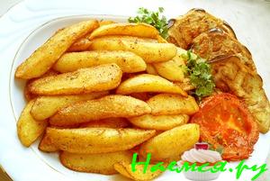 Картофель жареный по-деревенски