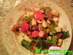 Салатик с пресованной курочкой