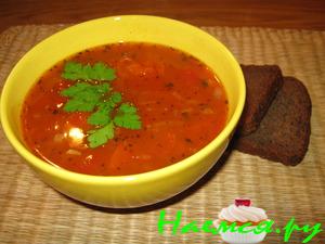 Томатный суп с базиликом
