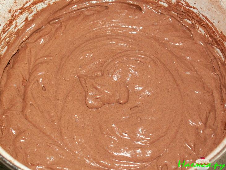 Кекс мраморный с какао и ванилью