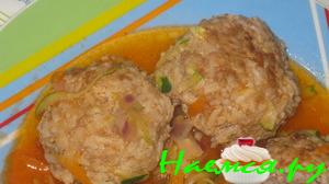 Тефтельки в овощном соусе