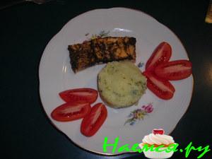 Рыба в базиликовом соусе