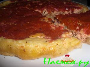 Тарт с лососем