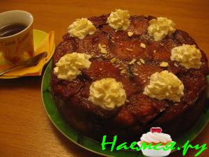 Сливовый пирог "перевертыш"