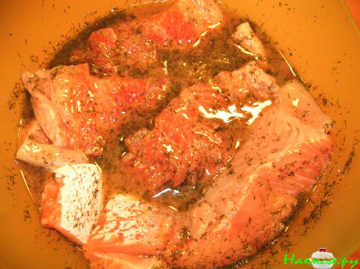 Форель в кунжуте