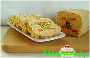 Суфле из двух видов рыбы с брокколи и морковью