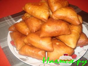 "Треуголки" и "Пиропончики" жареные пирожки