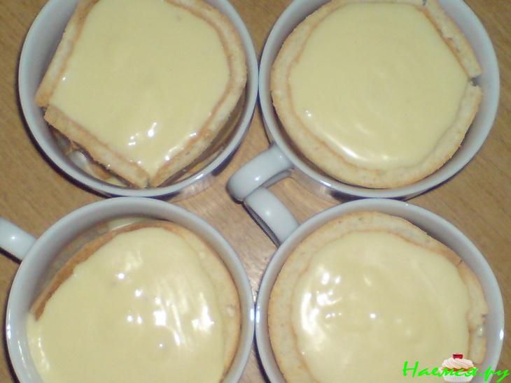 Пирожные с творожно-манговым кремом