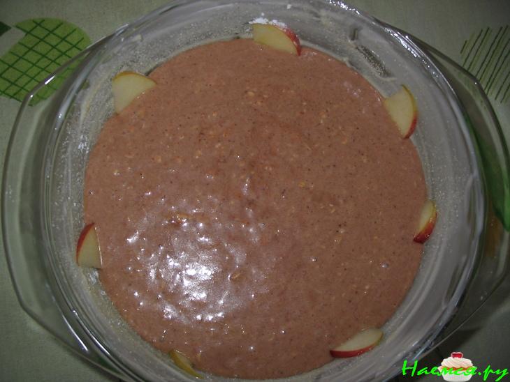 Яблочный пирог с овсяными хлопьями