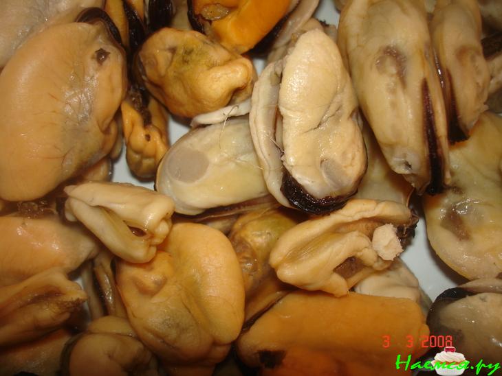 Скумбрия запеченная в фольге с мидиями