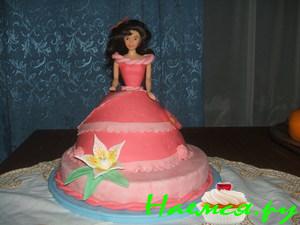 Торт Барби (белая ночь) Торт Барби (белая ночь)