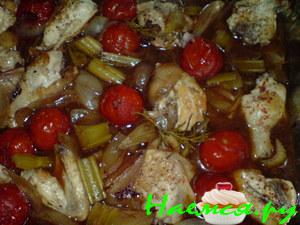 Курочка с помидорками в "Chianti"