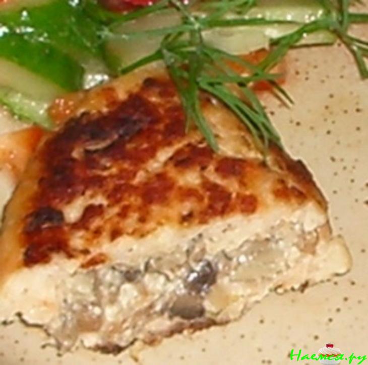 Рыбно-кабачковые зразы с грибами Рыбно-кабачковые зразы с грибами