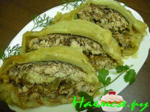 Рыбка в слоёном тесте