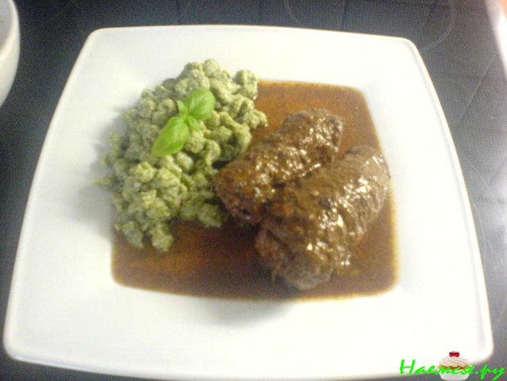 Говяжьи рулетики со шпиком