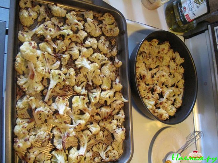 Крем-суп из печенной цветной капусты