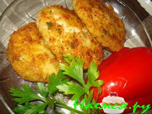 Рисовые котлетки с сыром и зеленью