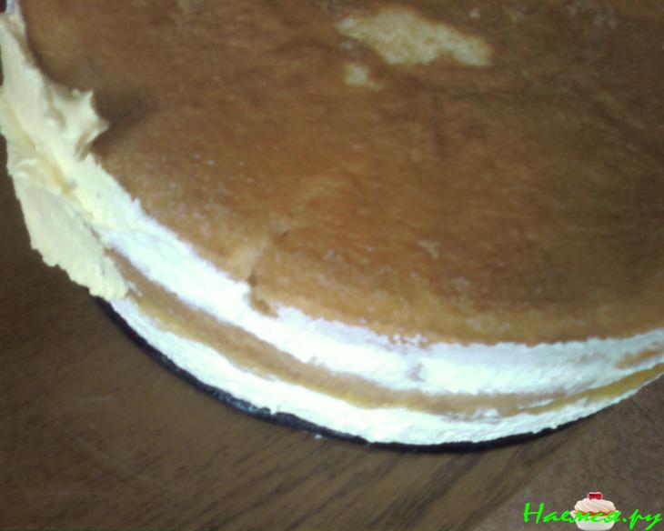 Торт для Сына с творогом и персиками