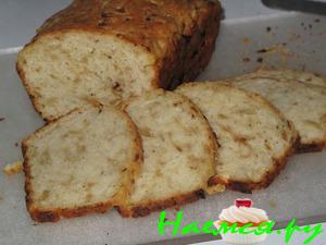 Луково-чесночно-сырный хлеб на пиве (быстро и просто в приготовлении)