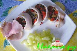 Фаршированный кальмар из пароварки