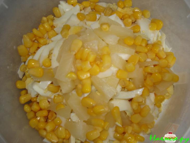 Кальмары с ананасом