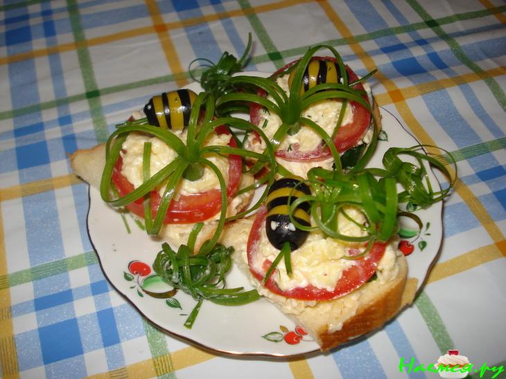 Бутерброды "Пчелки на отдыхе"