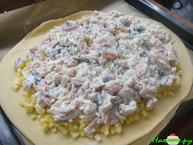 Пирог с форелью