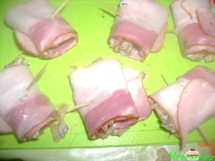 Рулетики с ветчиной