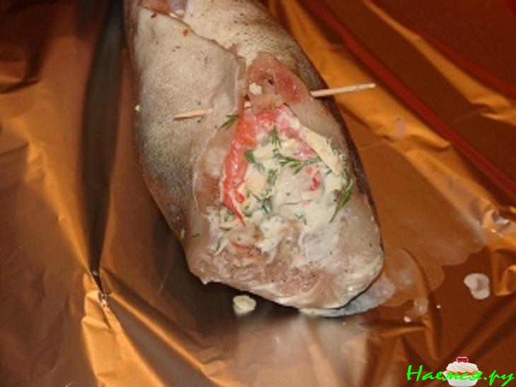 Треска с начинкой