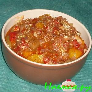 Рататуй с сухим белым вином Рататуй с сухим белым вином