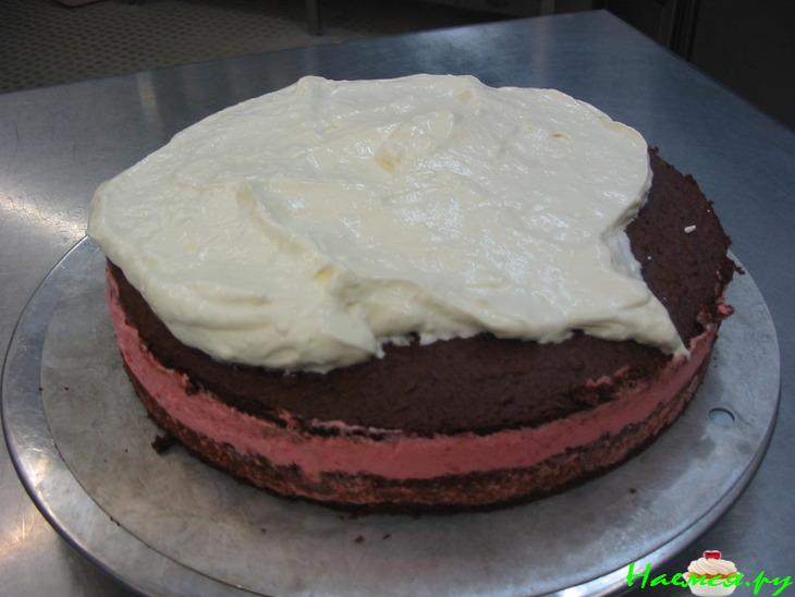 Маскарпоне-вишнёвый торт