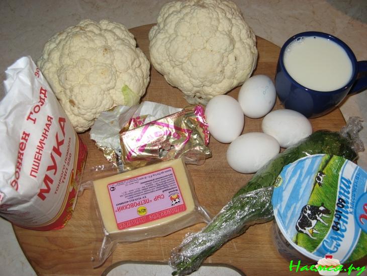 Пудинг из цветной капусты