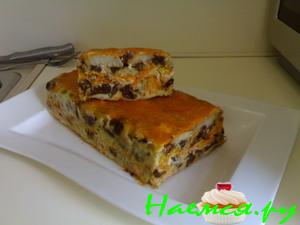 Рыбный желатиновый торт с черносливом